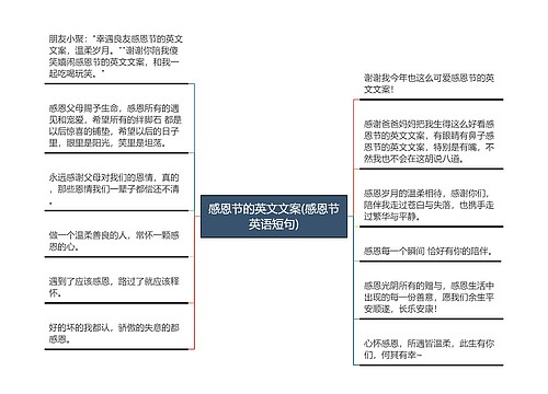 感恩节的英文文案(感恩节英语短句)