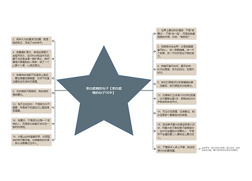 表白爱情的句子【表白爱情的句子50字】