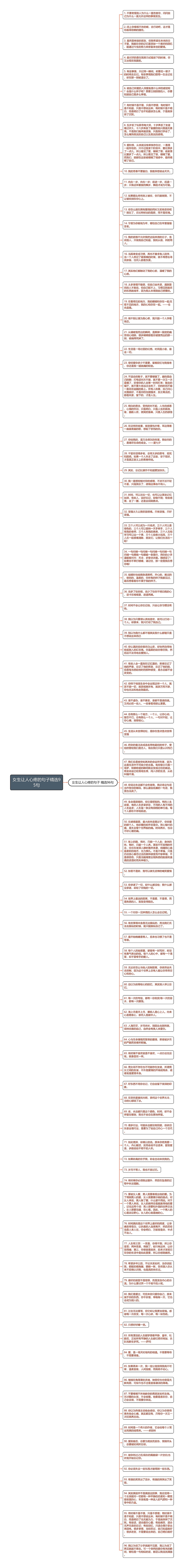 女生让人心疼的句子精选95句思维导图