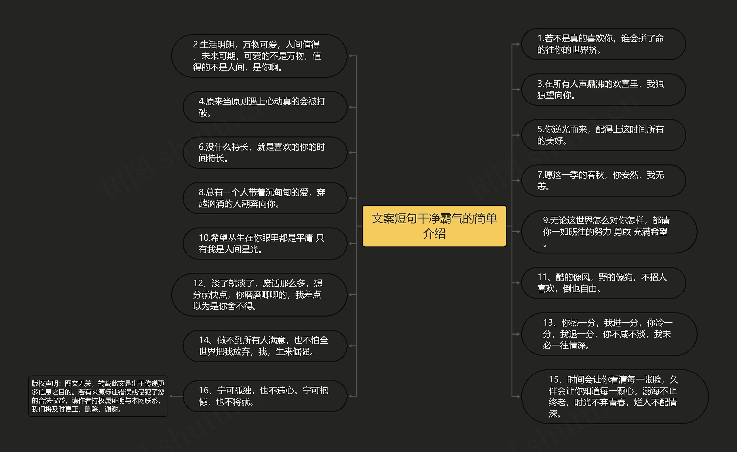 文案短句干净霸气的简单介绍