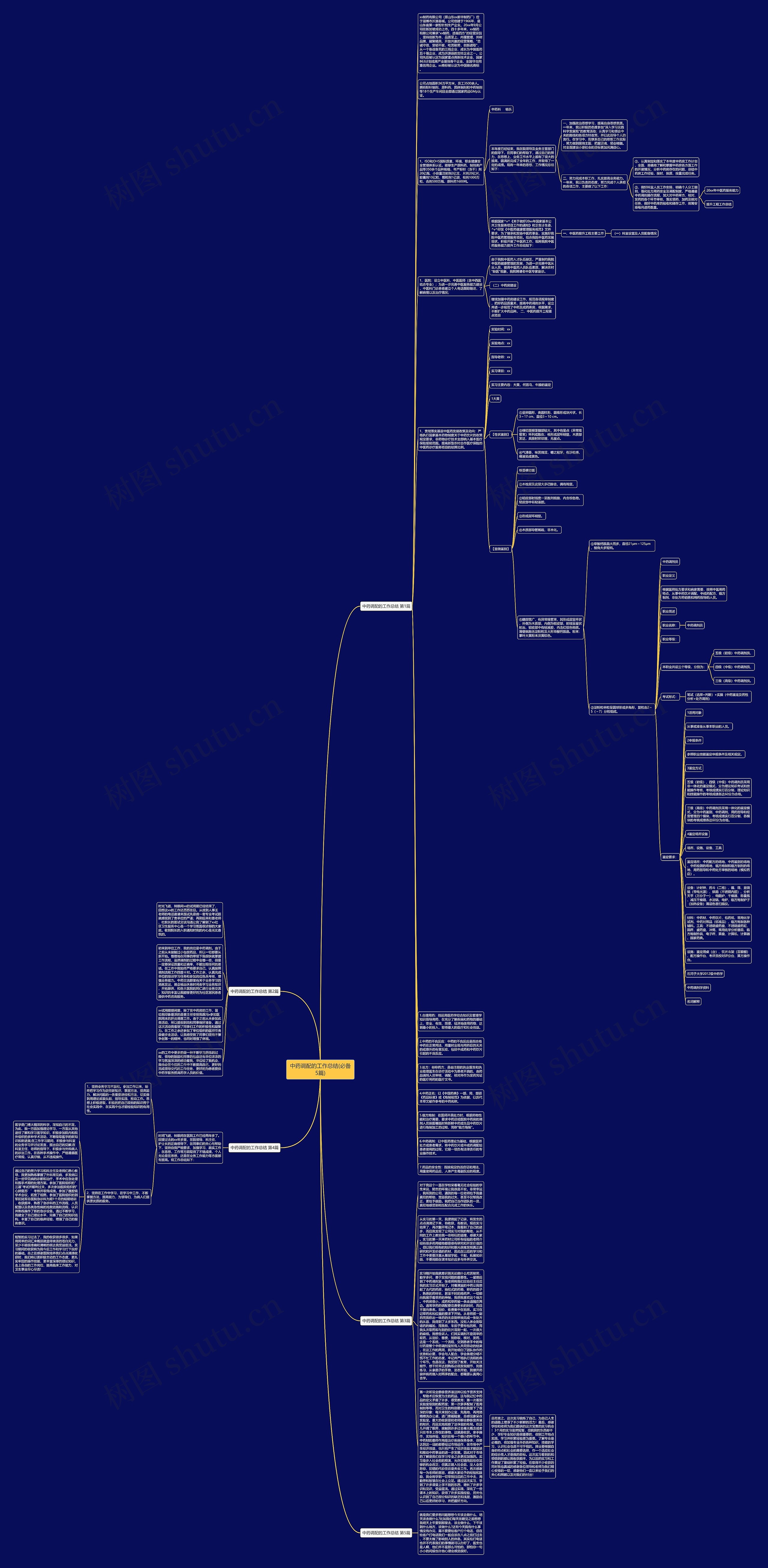 中药调配的工作总结(必备5篇)思维导图