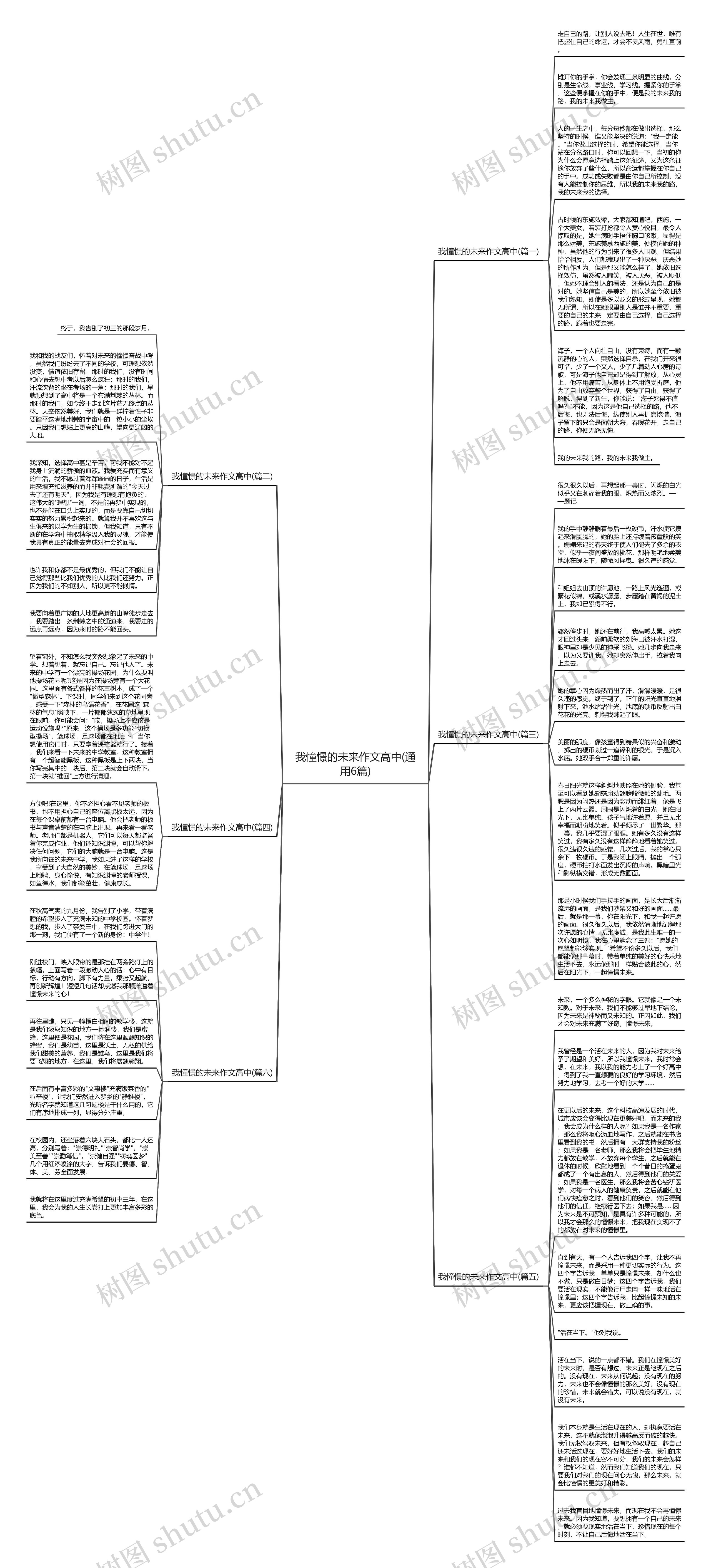 我憧憬的未来作文高中(通用6篇)思维导图