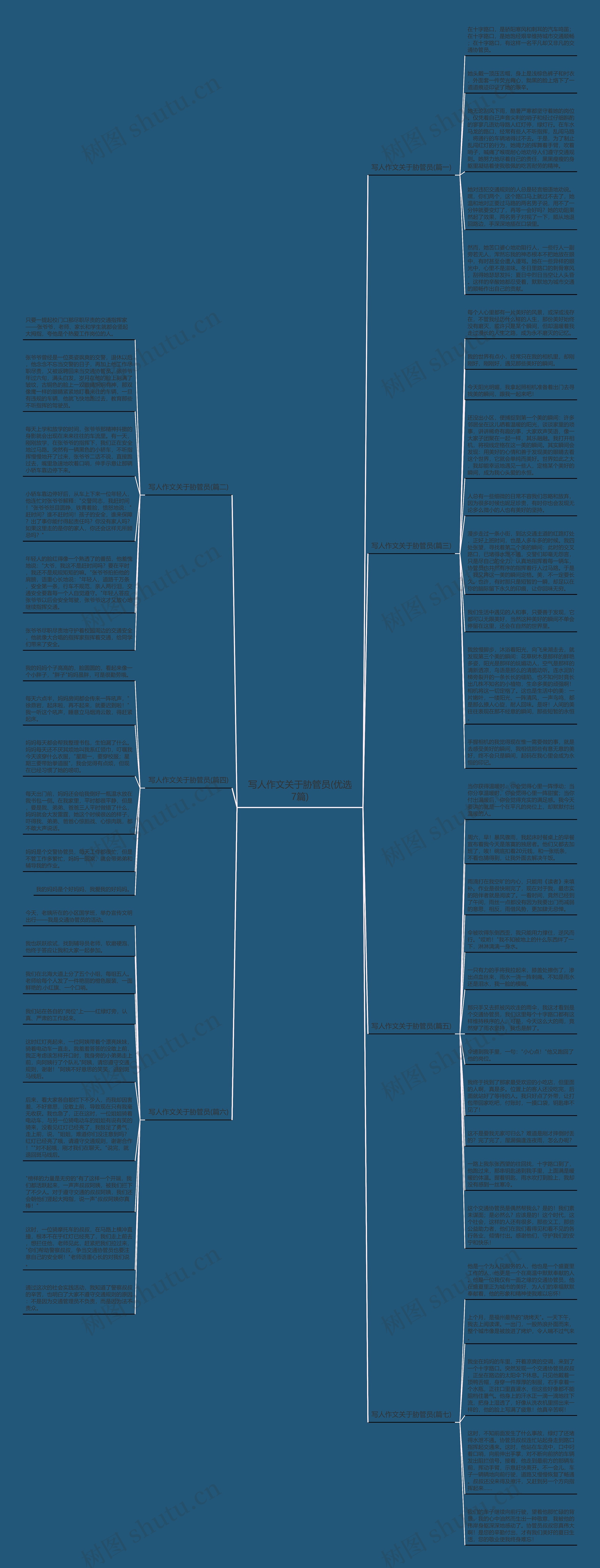 写人作文关于胁管员(优选7篇)思维导图