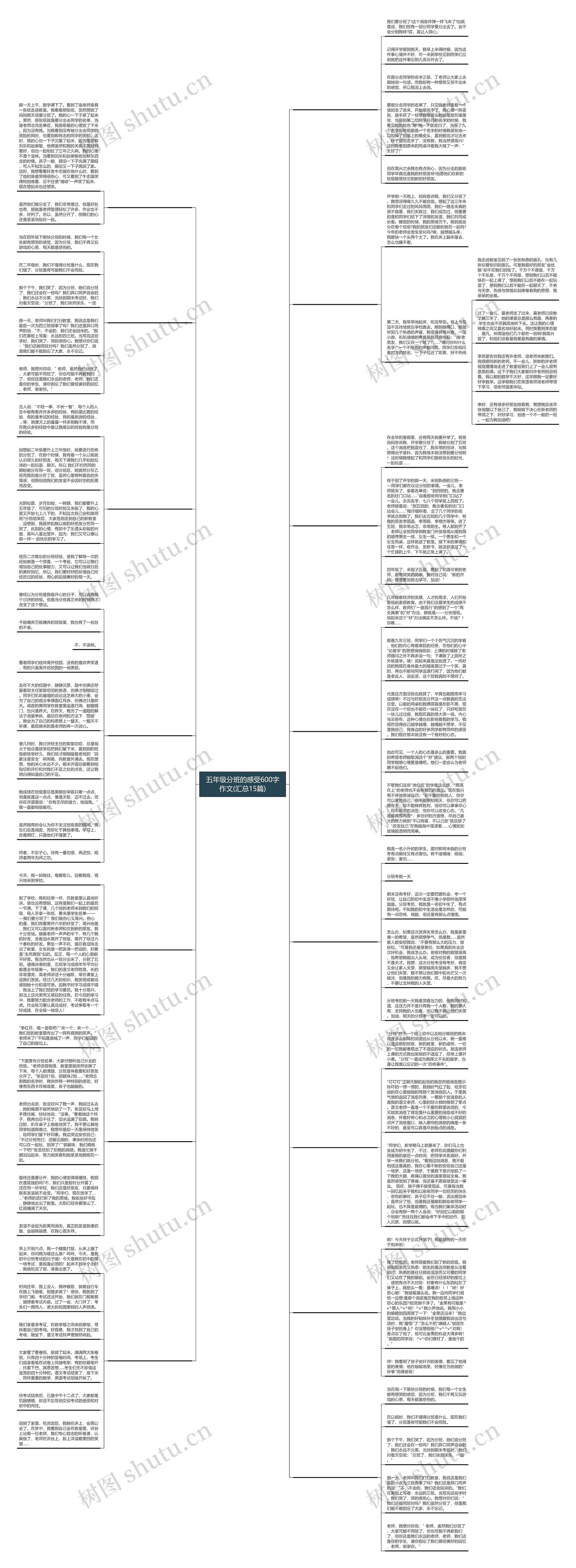 五年级分班的感受600字作文(汇总15篇)