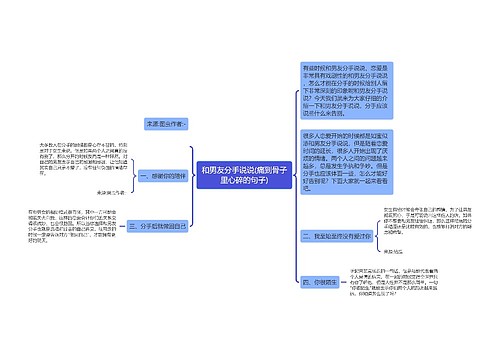 和男友分手说说(痛到骨子里心碎的句子)