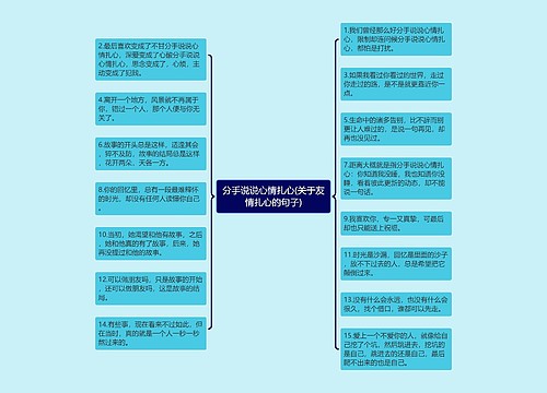 分手说说心情扎心(关于友情扎心的句子)