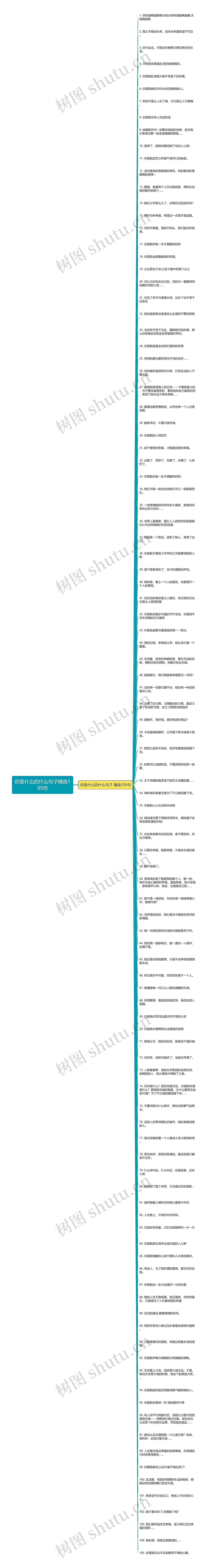 你是什么的什么句子精选105句思维导图