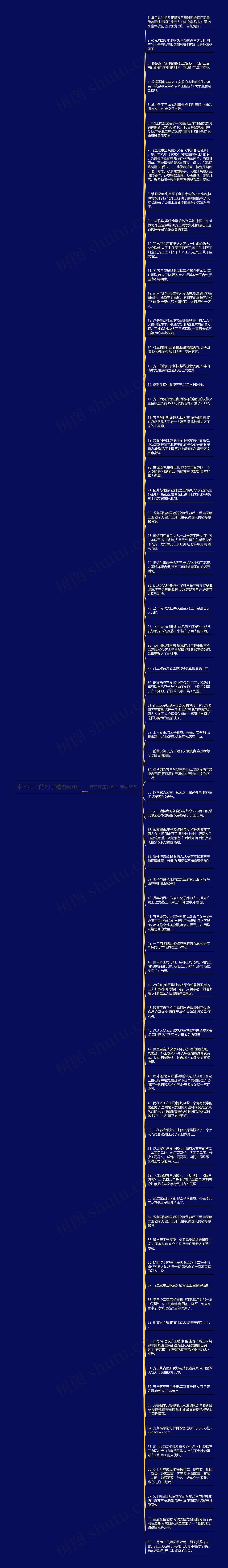 带齐和王的句子精选69句