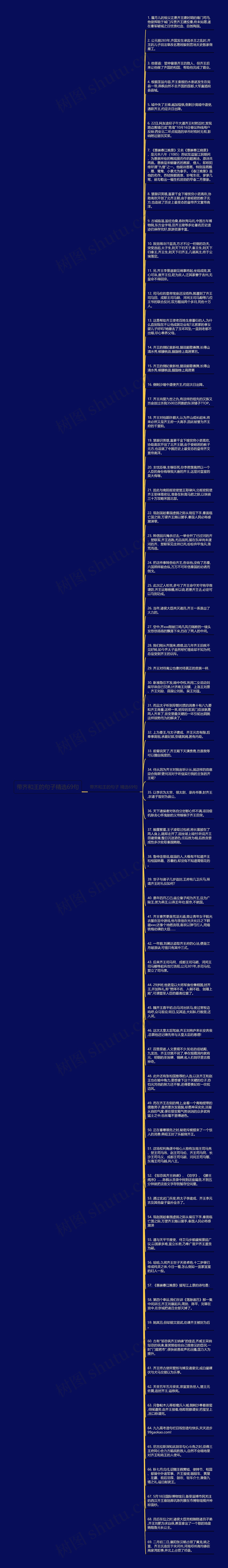 带齐和王的句子精选69句思维导图