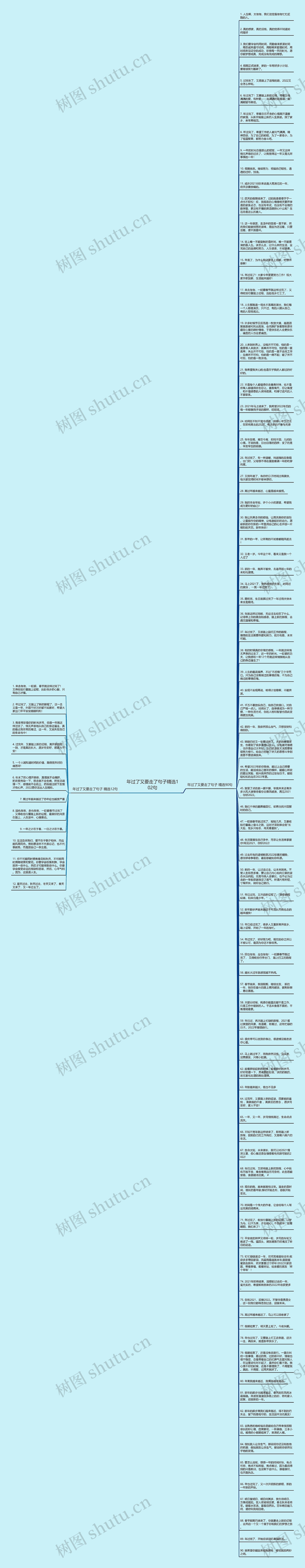 年过了又要走了句子精选102句思维导图