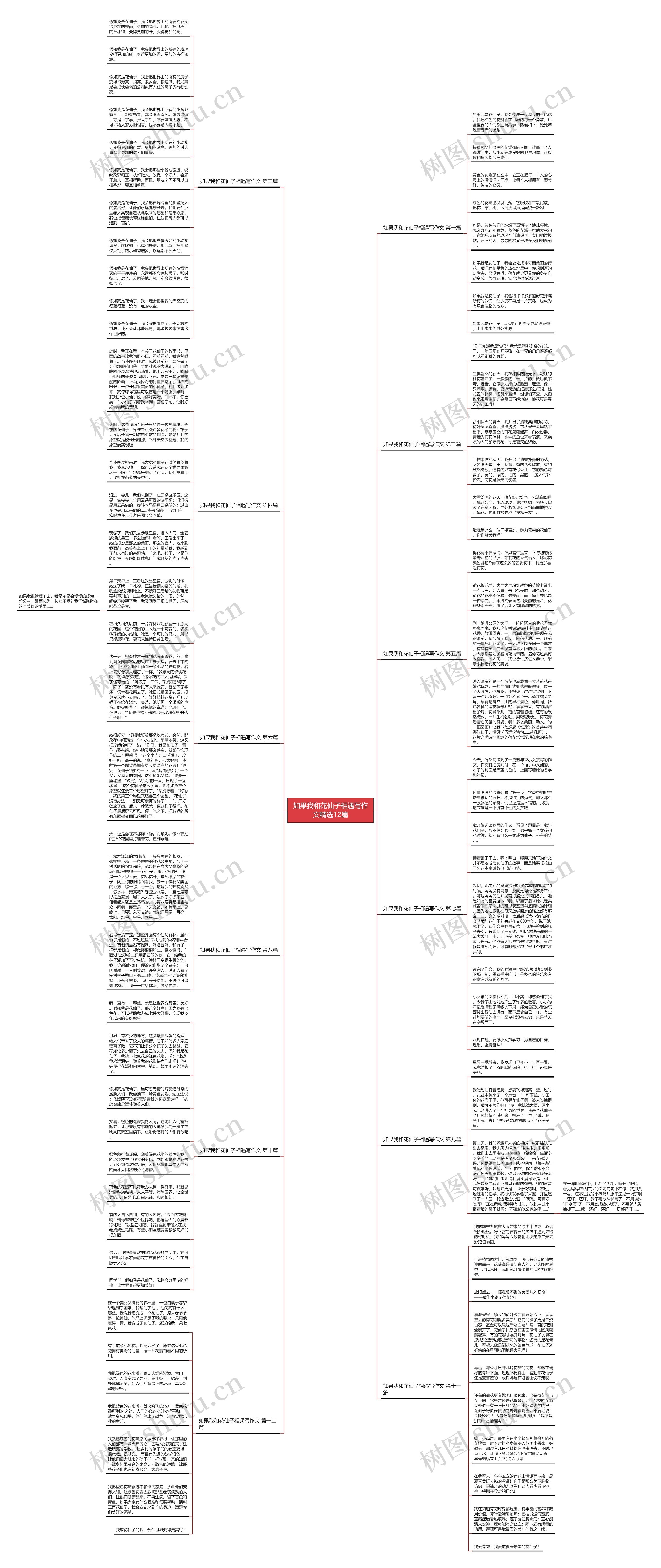 如果我和花仙子相遇写作文精选12篇思维导图