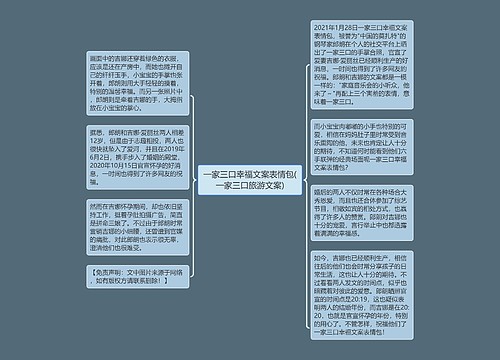 一家三口幸福文案表情包(一家三口旅游文案)