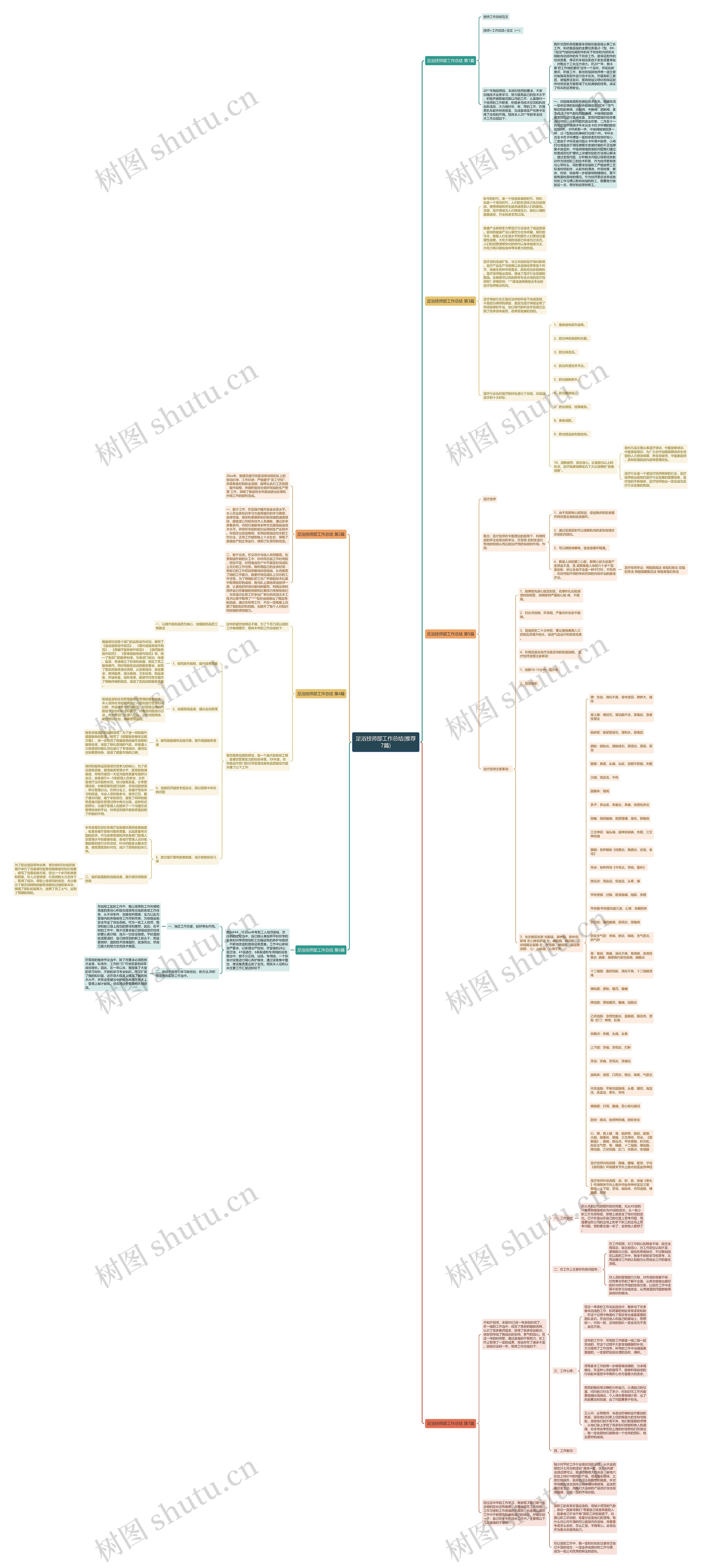足浴技师部工作总结(推荐7篇)思维导图