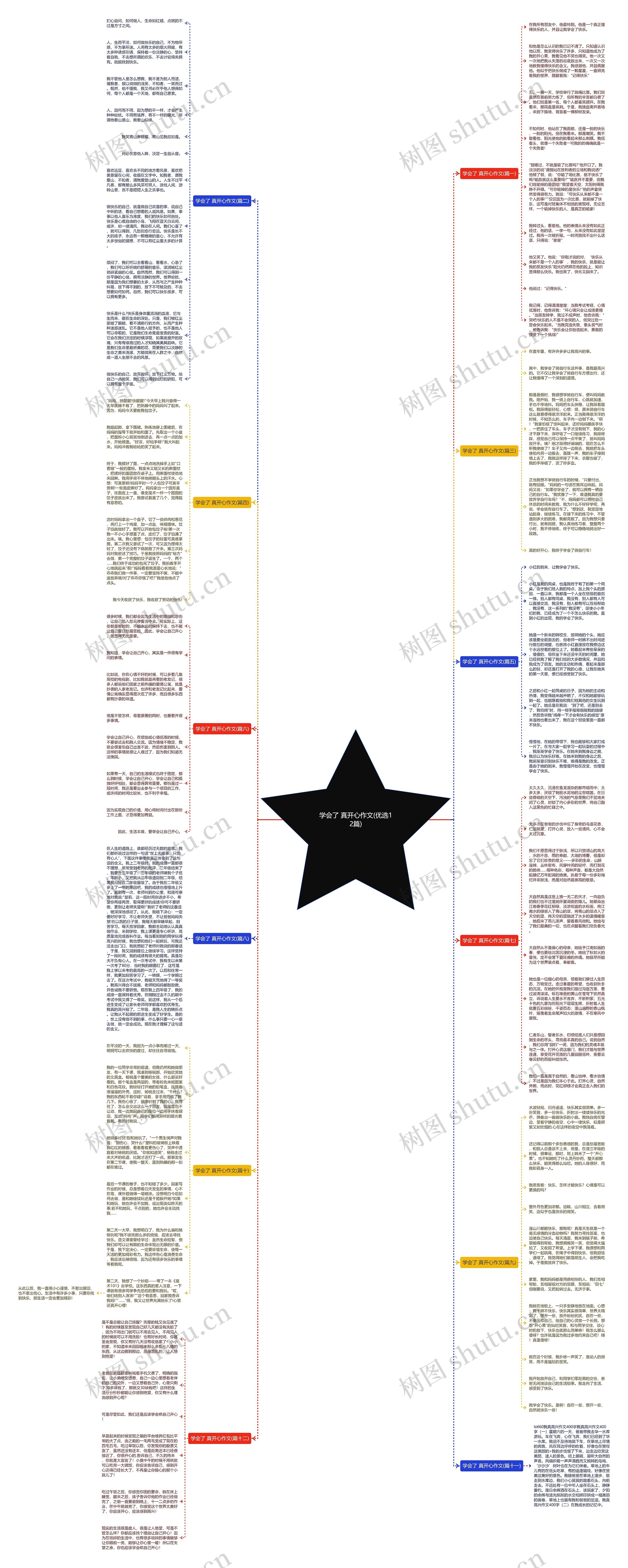 学会了 真开心作文(优选12篇)思维导图