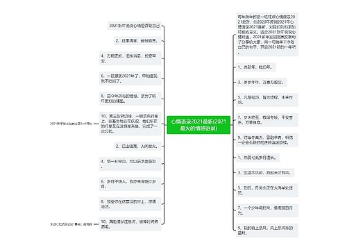 心情语录2021最新(2021最火的情感语录)