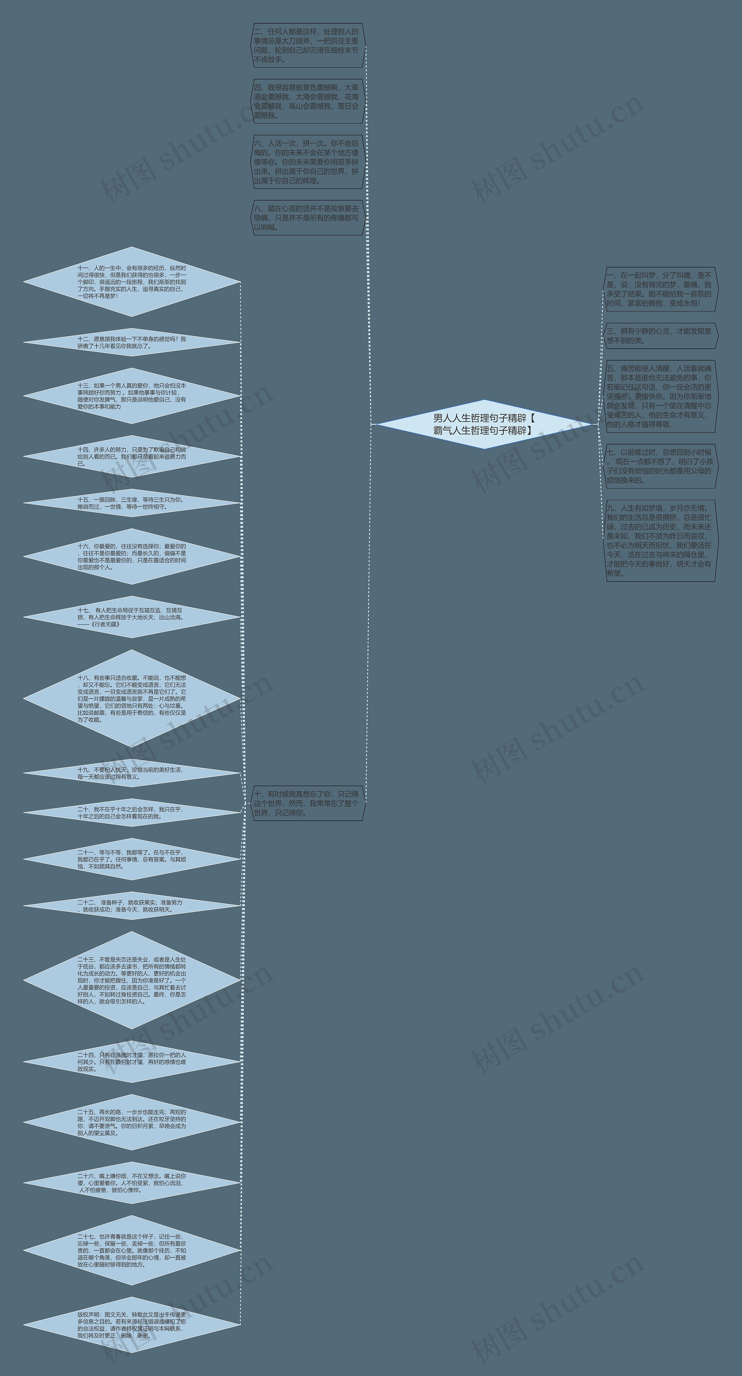 男人人生哲理句子精辟【霸气人生哲理句子精辟】思维导图
