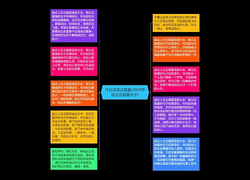 今日语录正能量(2020年励志正能量句子) 今日语录正能量(2020年励志正能量句子)