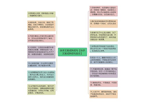 快手文案成熟短句【快手文案成熟短句励志】