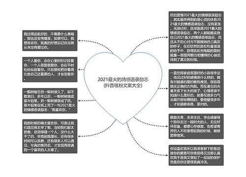 2021最火的情感语录励志(抖音吸粉文案大全)