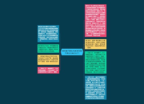 描写春天景色优美(描写春天景色优美的句子)