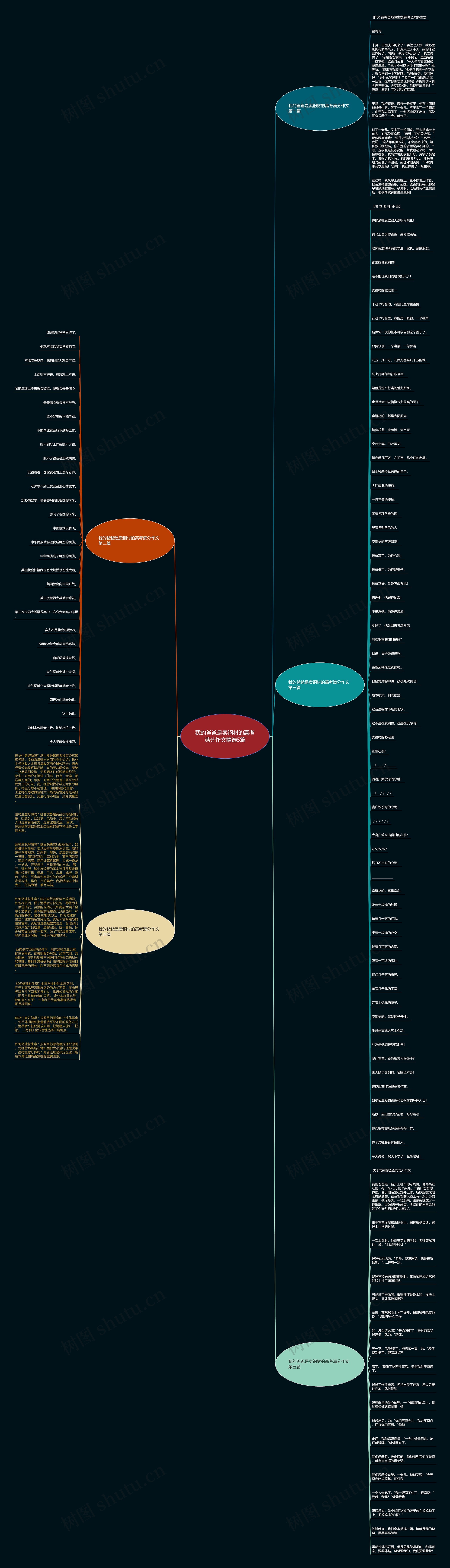 我的爸爸是卖钢材的高考满分作文精选5篇思维导图