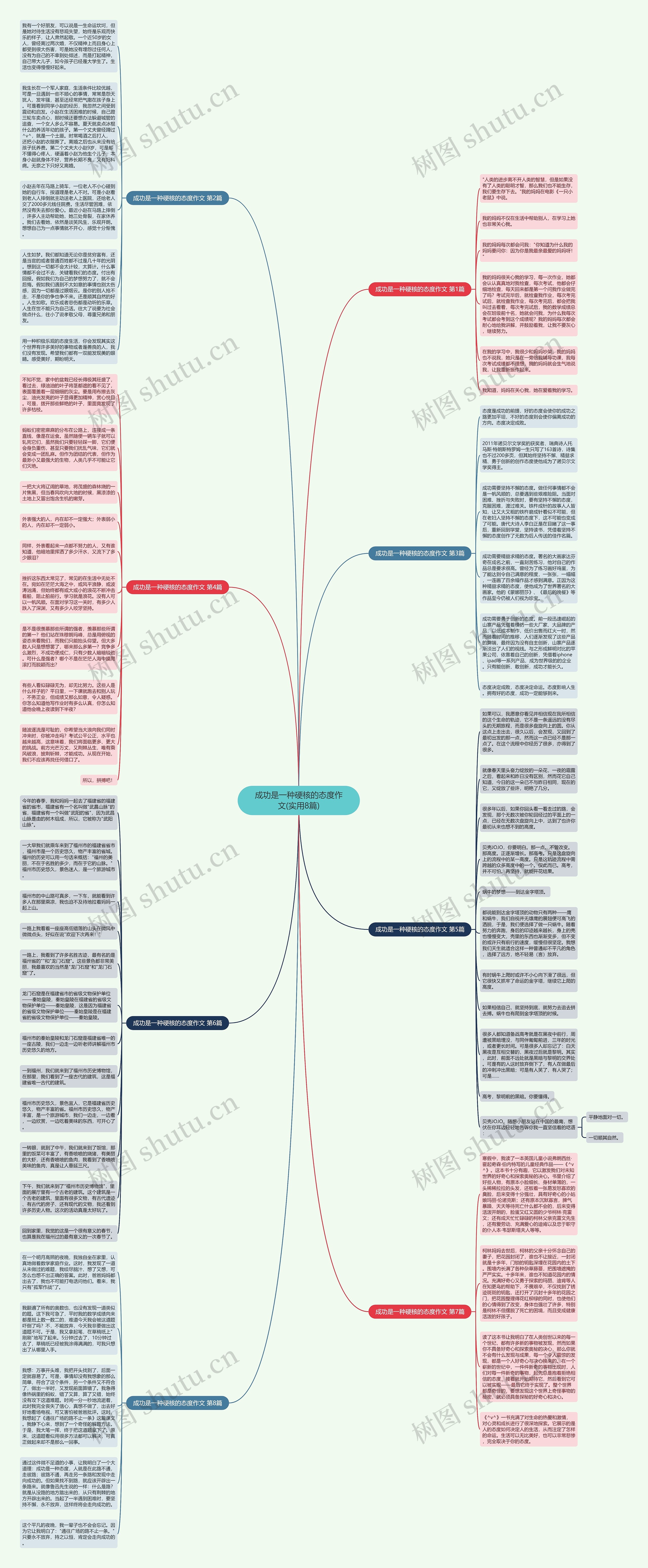 成功是一种硬核的态度作文(实用8篇)思维导图