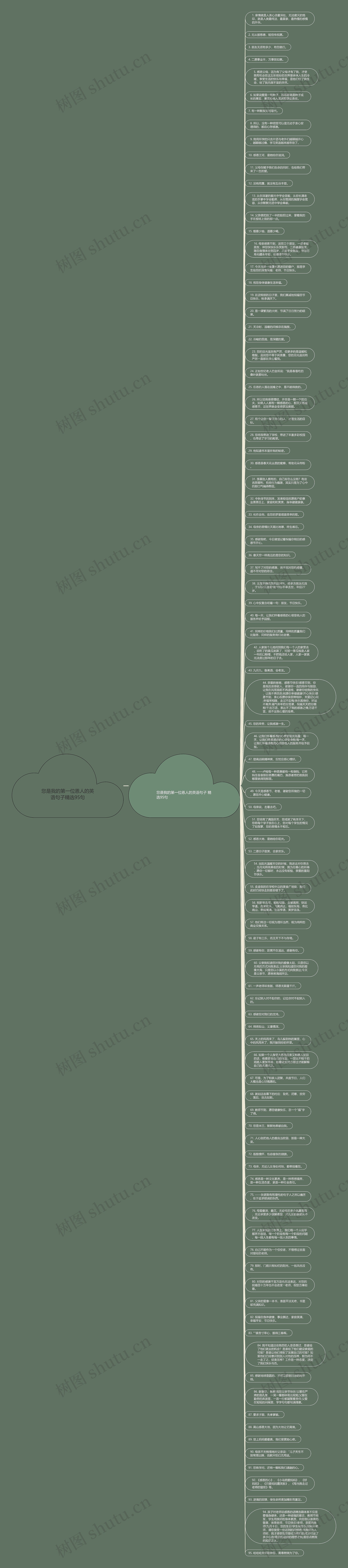 您是我的第一位恩人的英语句子精选95句思维导图