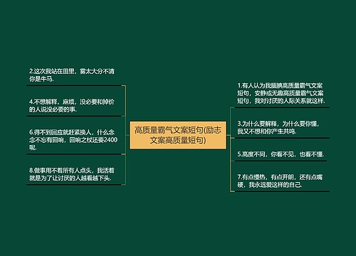 高质量霸气文案短句(励志文案高质量短句)