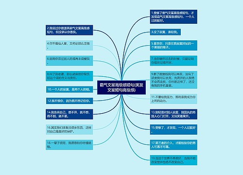 霸气文案高级感短句(美发文案短句高级感)