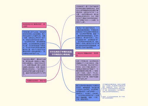 爷爷生病孩子孝顺的说说(爷爷病危的心情说说)