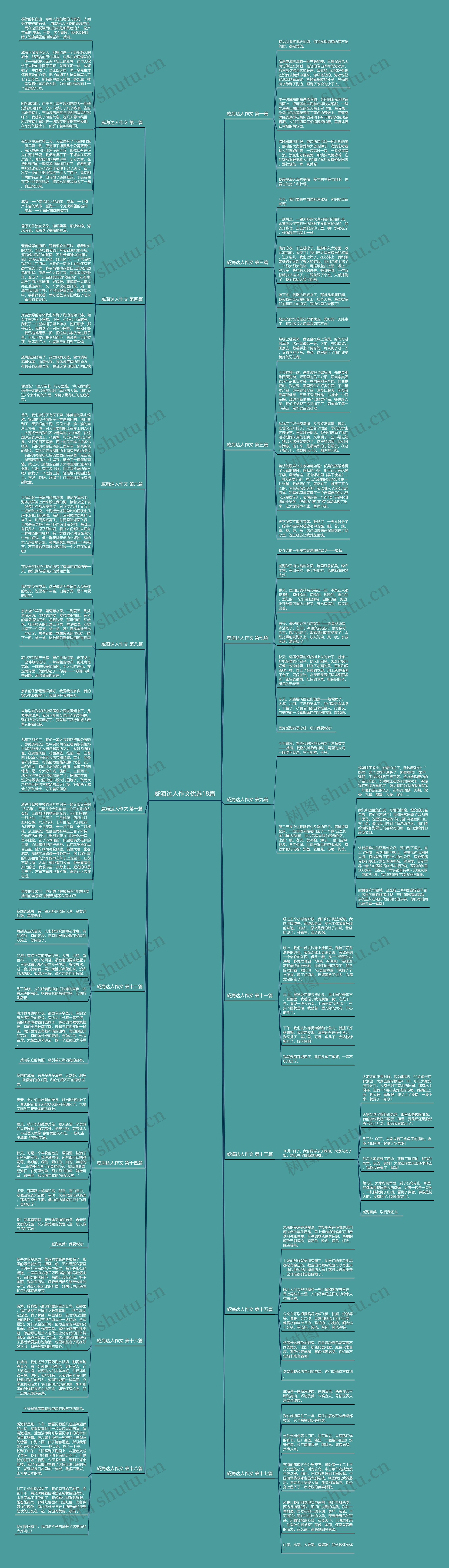 威海达人作文优选18篇思维导图