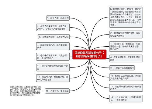 简单晚餐发朋友圈句子【朋友圈晒晚餐的句子】