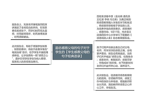 励志感恩父母的句子对于学生的【学生感恩父母的句子经典语录】