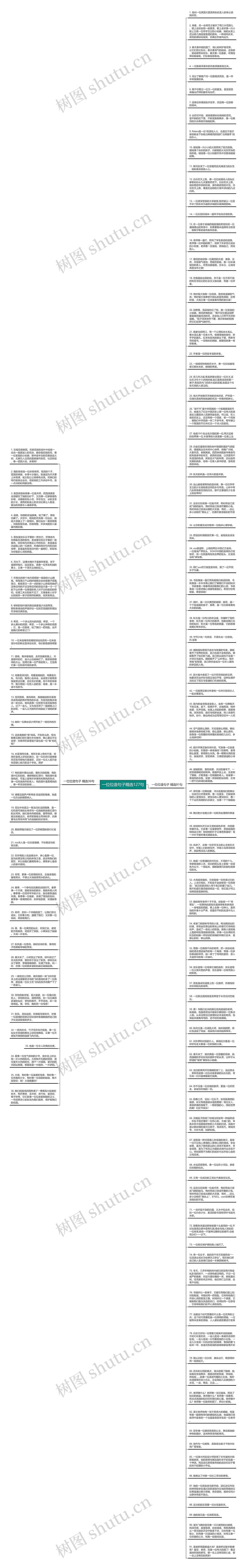 一位位造句子精选127句思维导图
