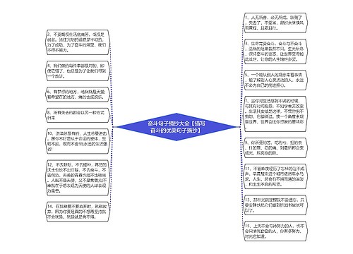 奋斗句子摘抄大全【描写奋斗的优美句子摘抄】