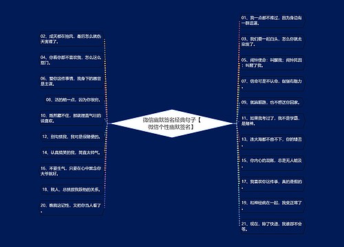 微信幽默签名经典句子【微信个性幽默签名】