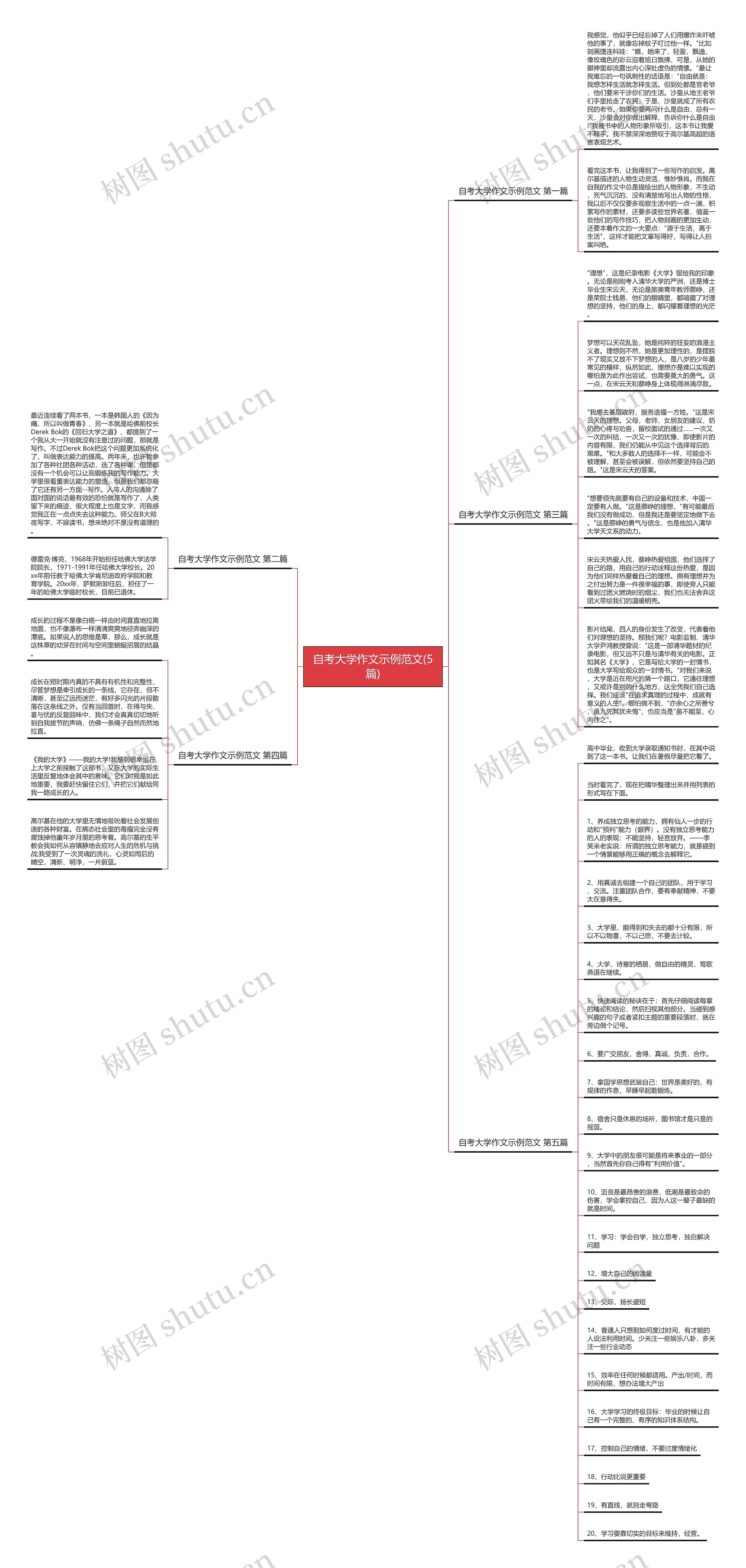 自考大学作文示例范文(5篇) 自考大学作文示例范文(5篇)