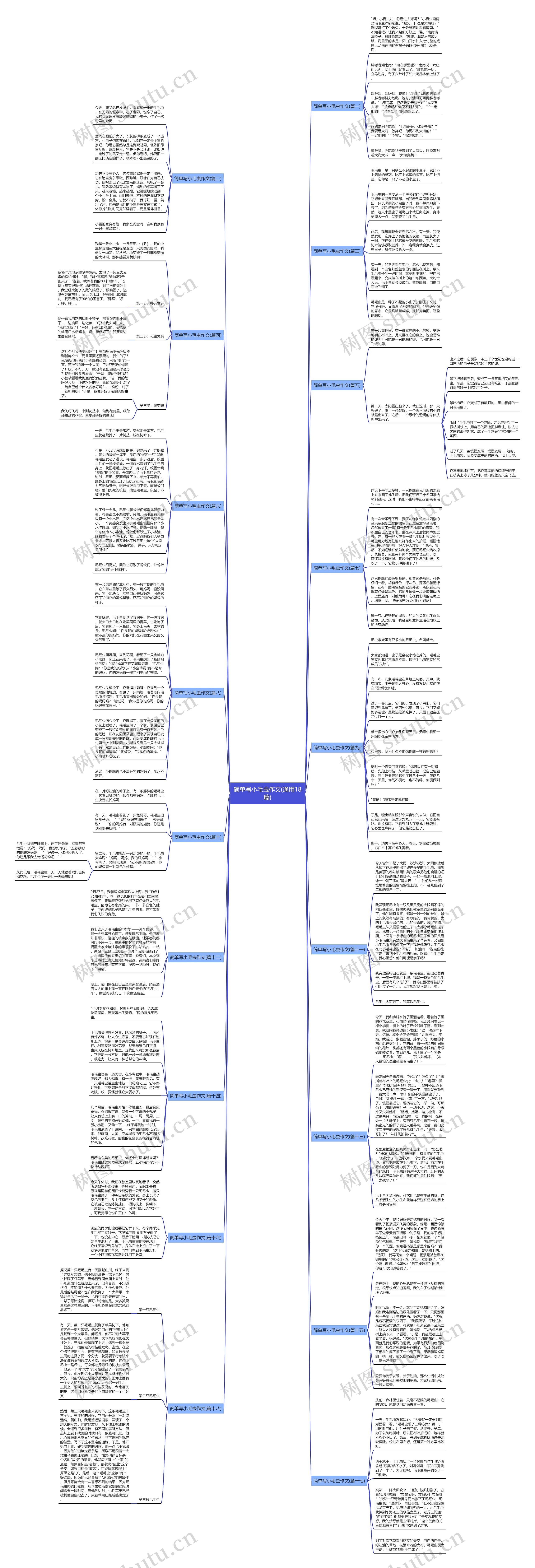 简单写小毛虫作文(通用18篇)思维导图