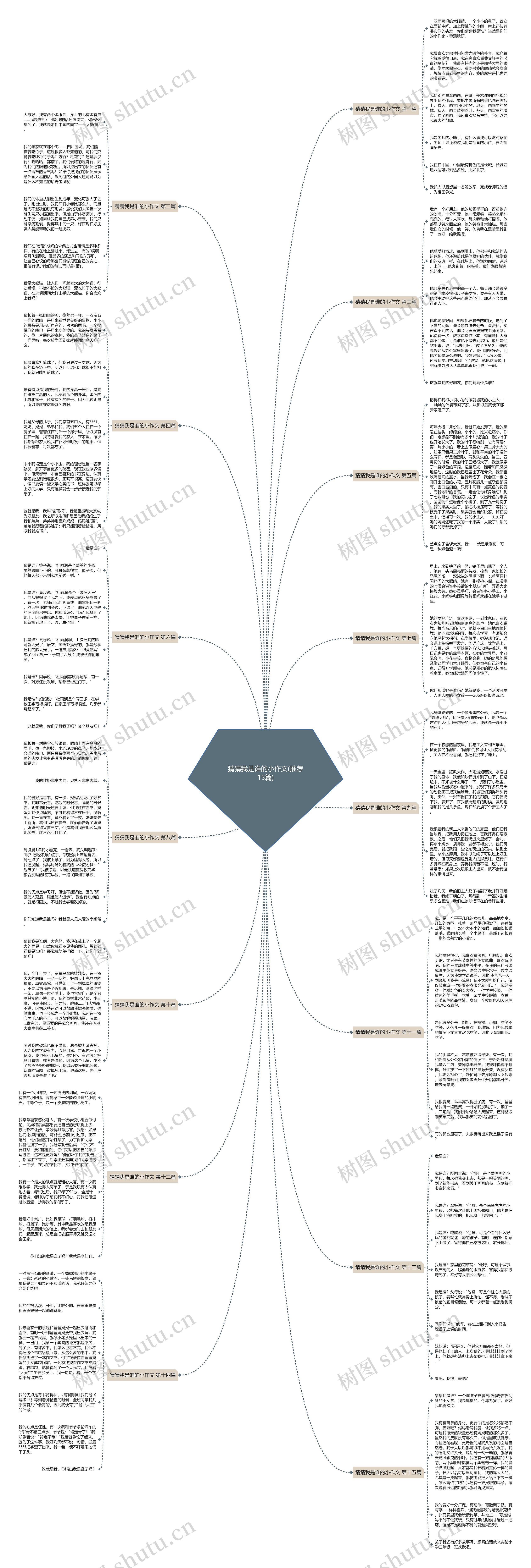 猜猜我是谁的小作文(推荐15篇)思维导图
