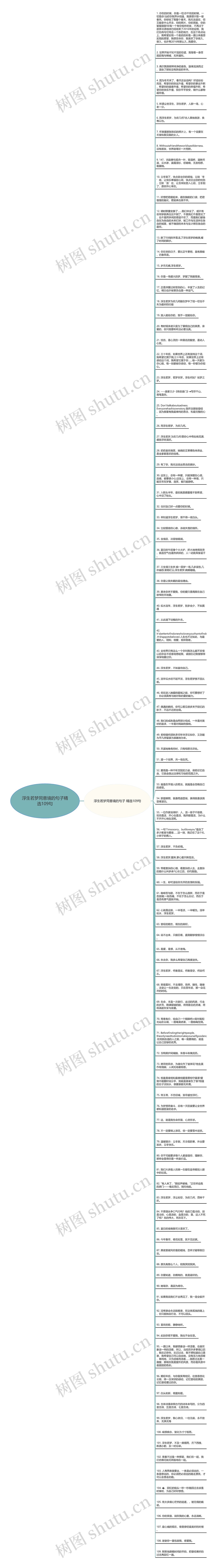 浮生若梦同意境的句子精选109句思维导图