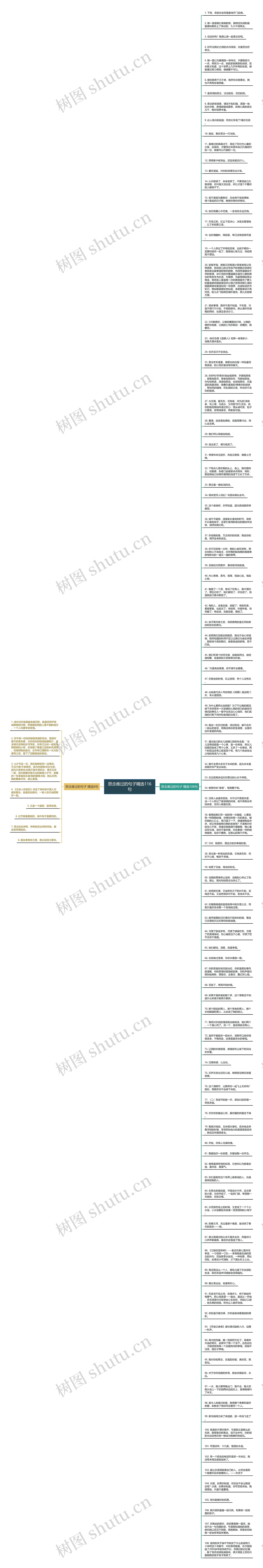 思念难过的句子精选116句思维导图