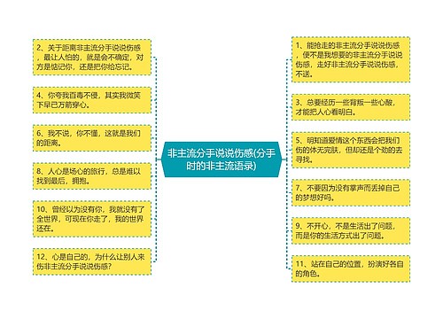 非主流分手说说伤感(分手时的非主流语录)