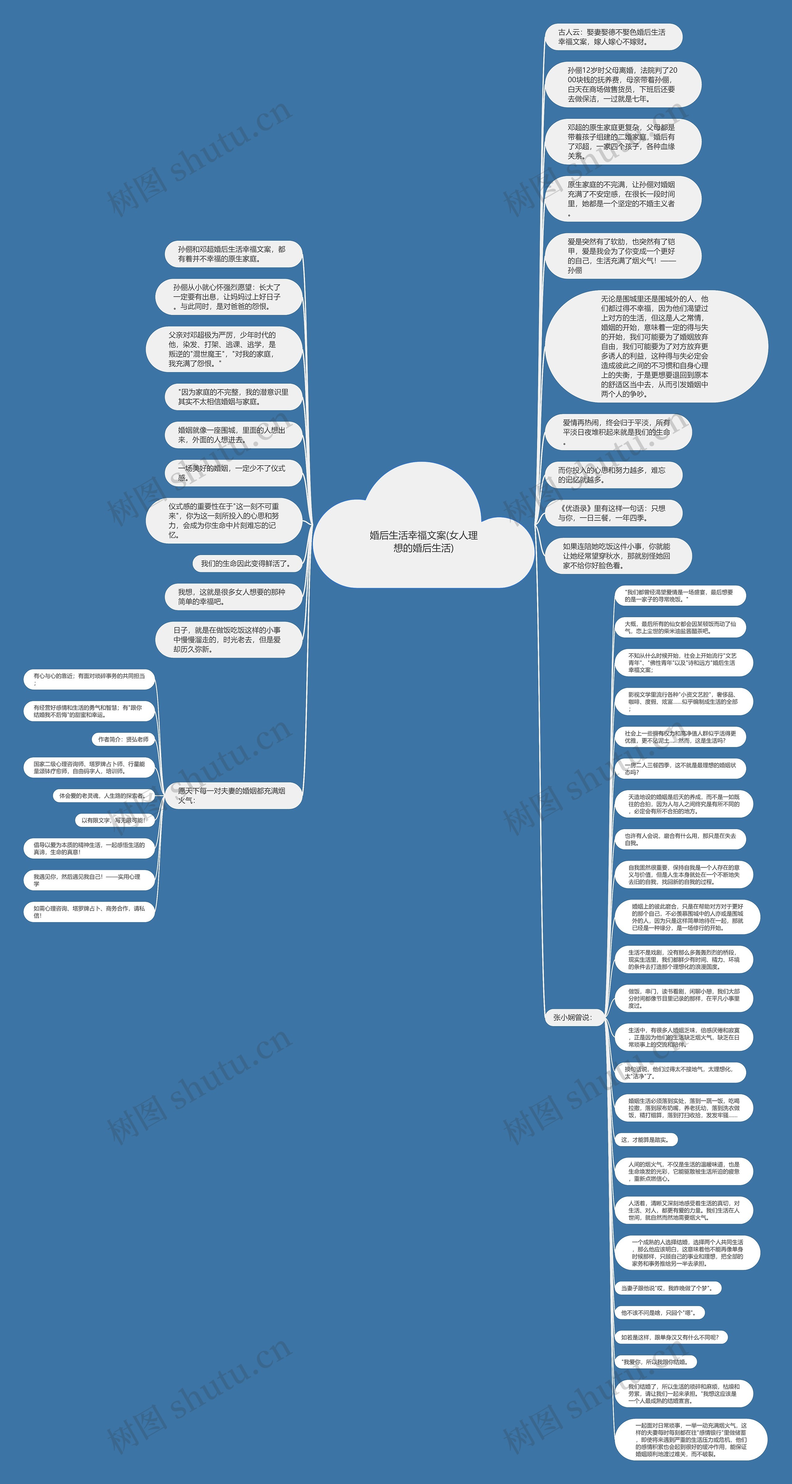 婚后生活幸福文案(女人理想的婚后生活)思维导图
