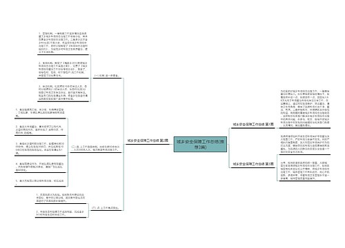 城乡安全保障工作总结(推荐3篇)