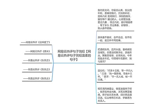 网易云热评句子简短【网易云热评句子简短温柔的句子】