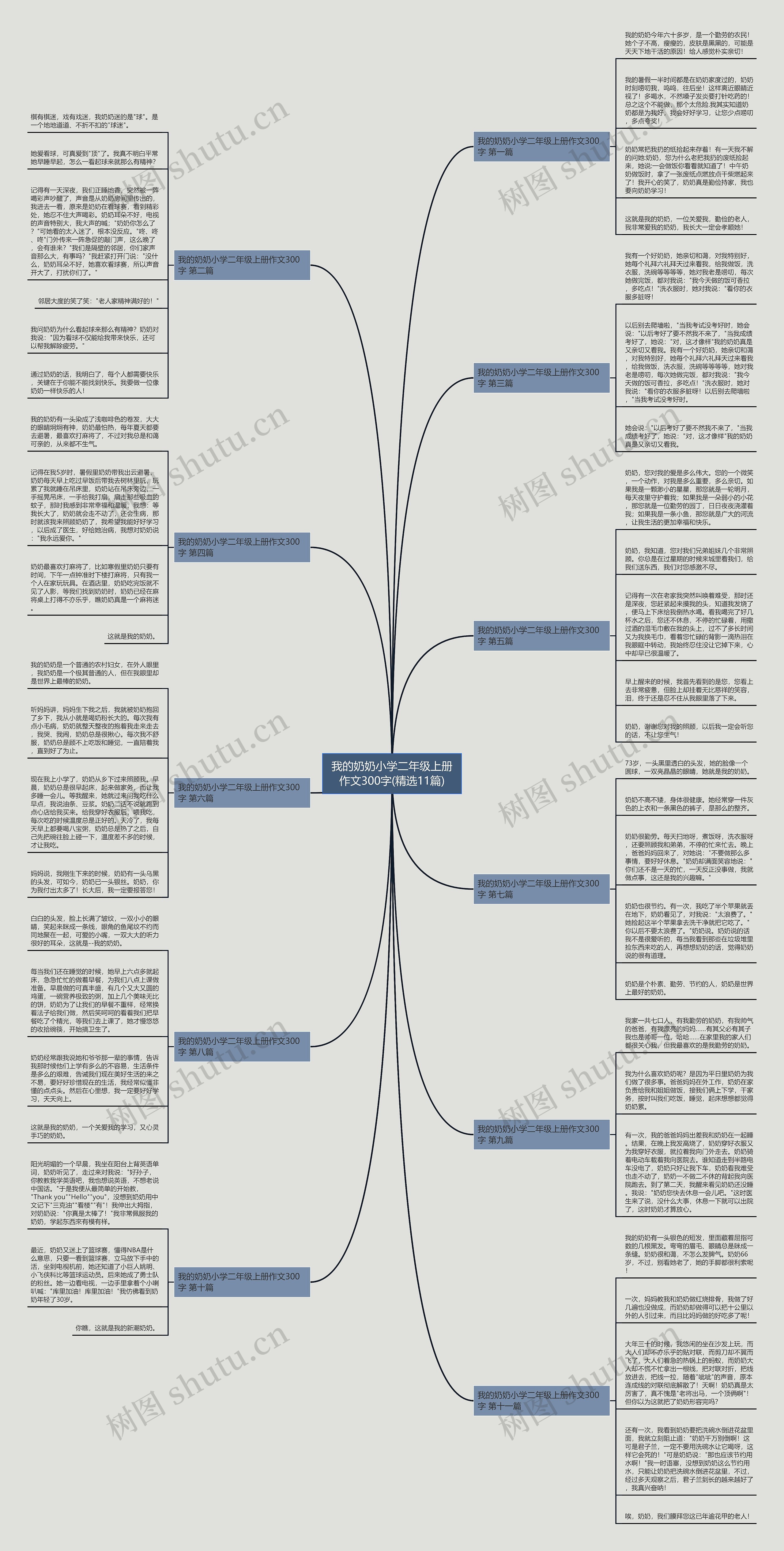 我的奶奶小学二年级上册作文300字(精选11篇) 我的奶奶小学二年级上册作文300字(精选11篇)