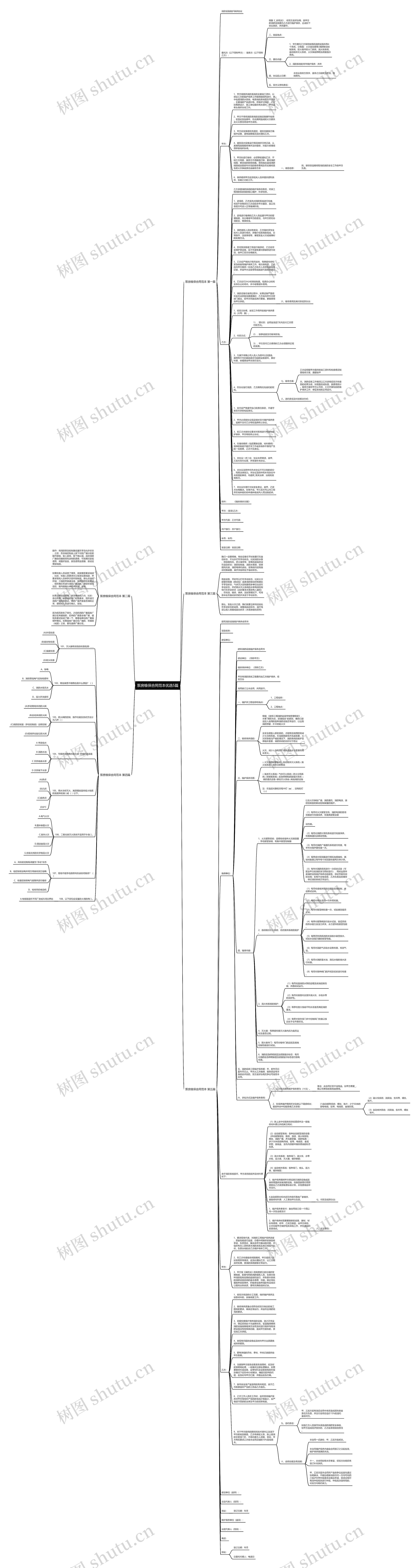 泵房维保合同范本优选5篇思维导图