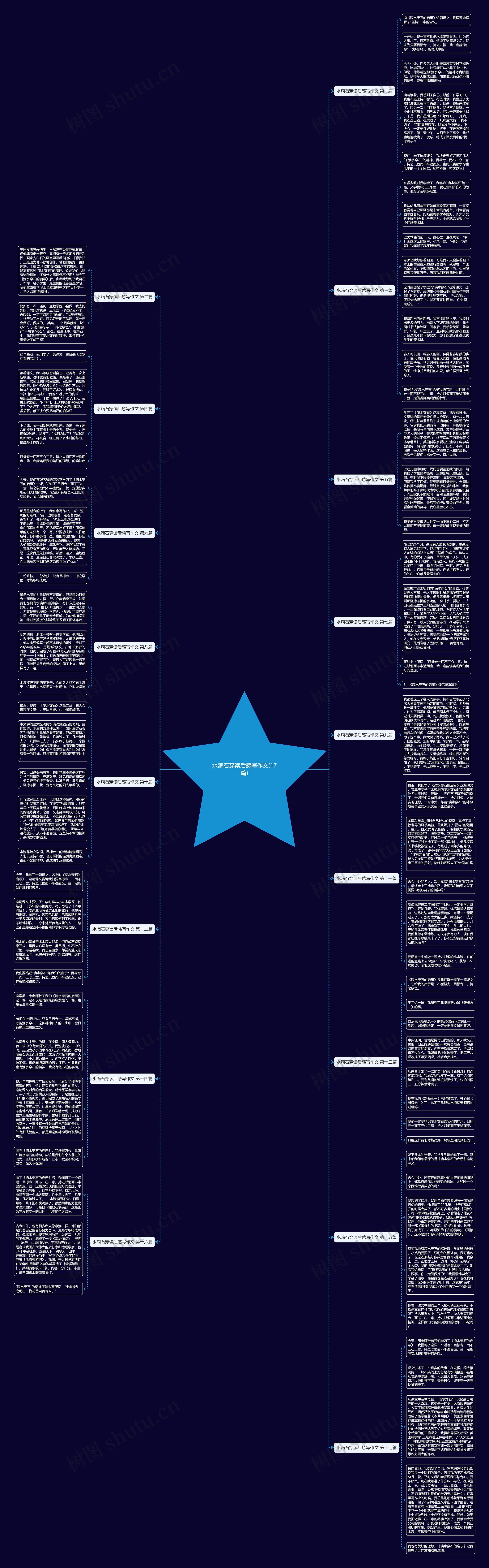 水滴石穿读后感写作文(17篇)思维导图