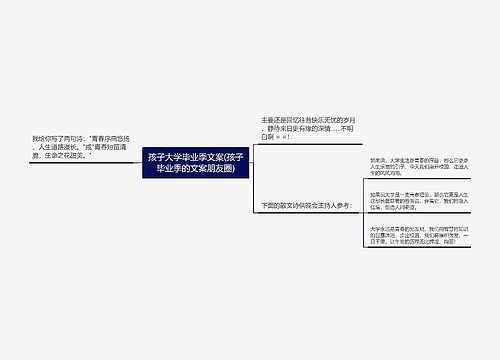 孩子大学毕业季文案(孩子毕业季的文案朋友圈)