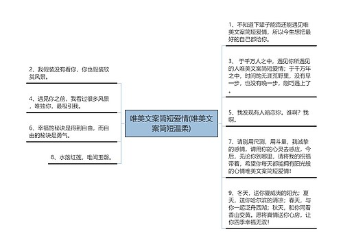 唯美文案简短爱情(唯美文案简短温柔)